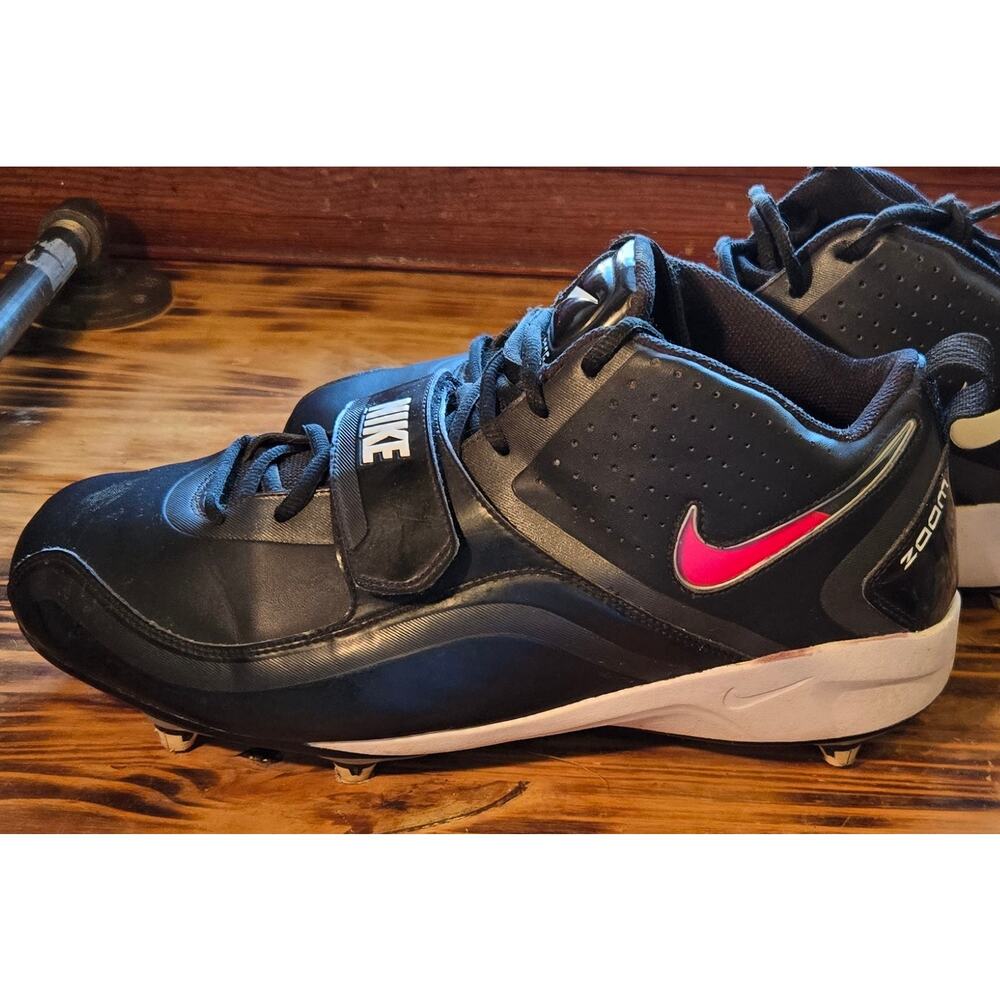 Mens Size 13 Nike Team Code Zoom Black Football Cleats Spikes EUC - Picture 4 of 11